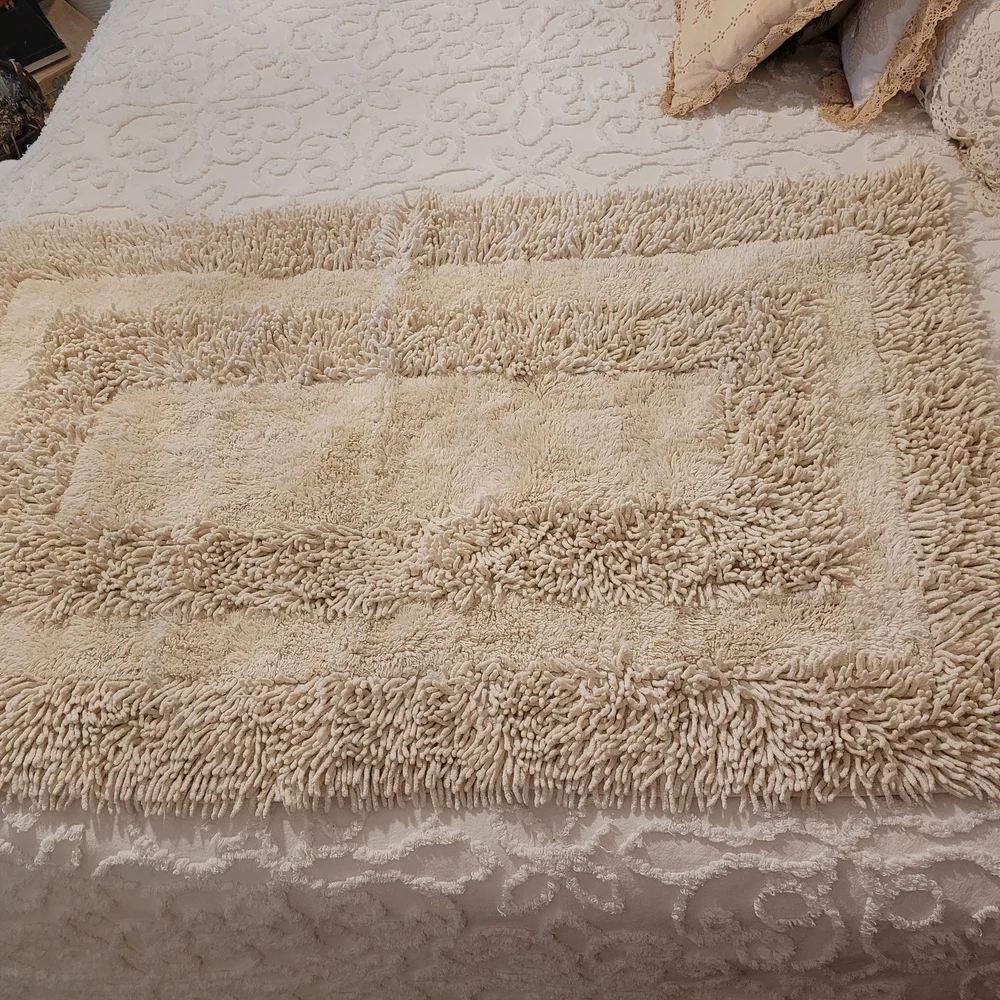 Plush Cream Shag Rug